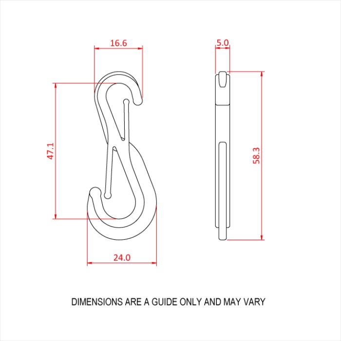 Doughty Rail Twin Hook