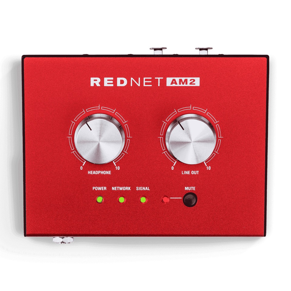 RedNet AM2 | Stereo hodetlf og linje ut, PoE