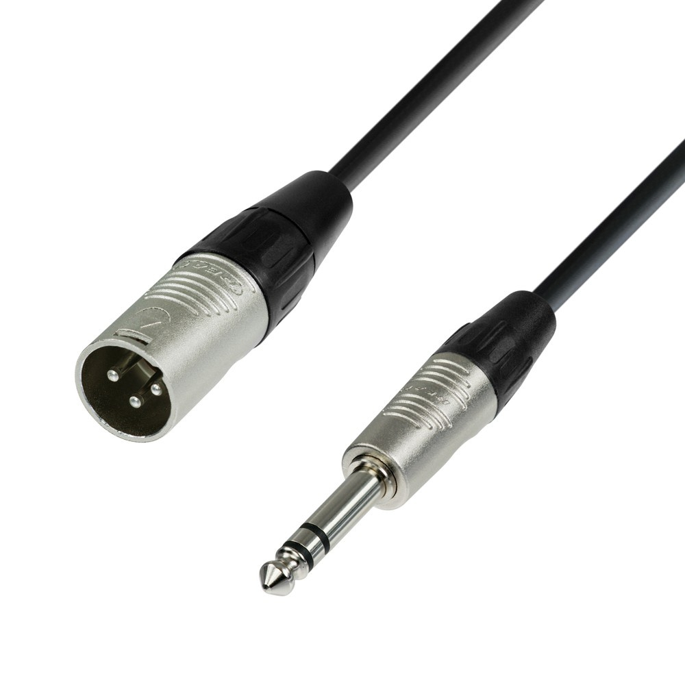 Adam Hall Cables 4 STAR BMV 0300 - Balanced Cable | Rean® XLR Male x Jack TRS | 3 m