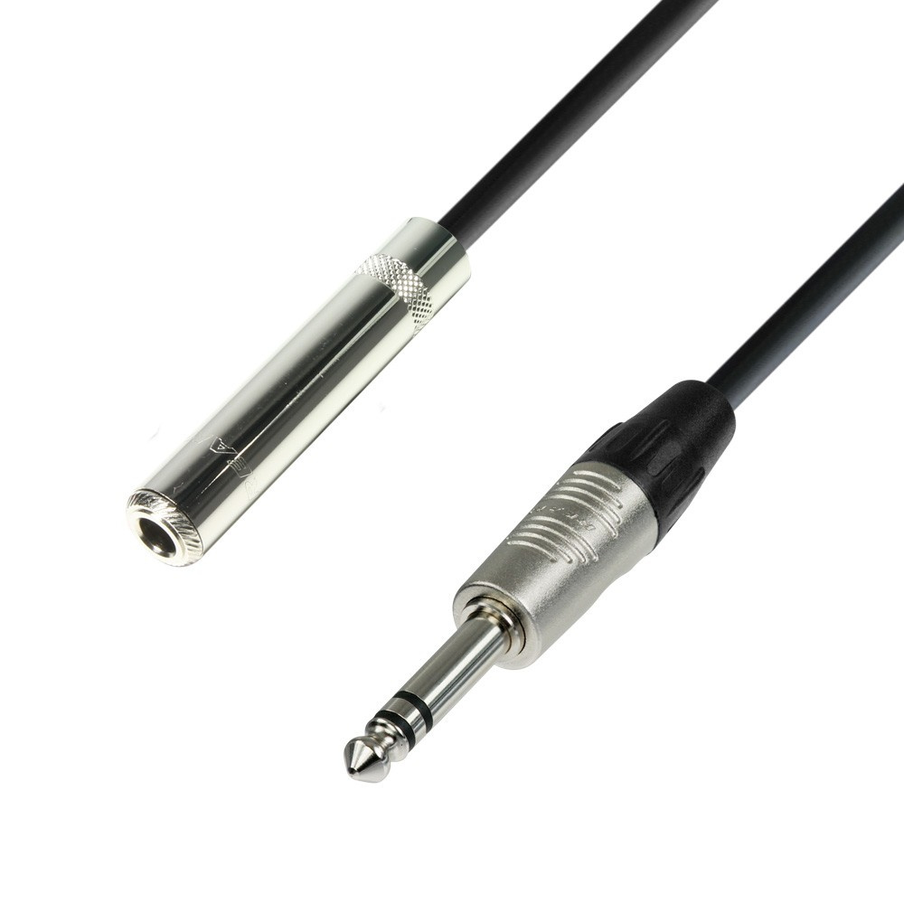 Adam Hall Cables 4 STAR BOV 0300 - Balanced Cable | Rean® Jack Female TRS x Jack TRS | 3 m